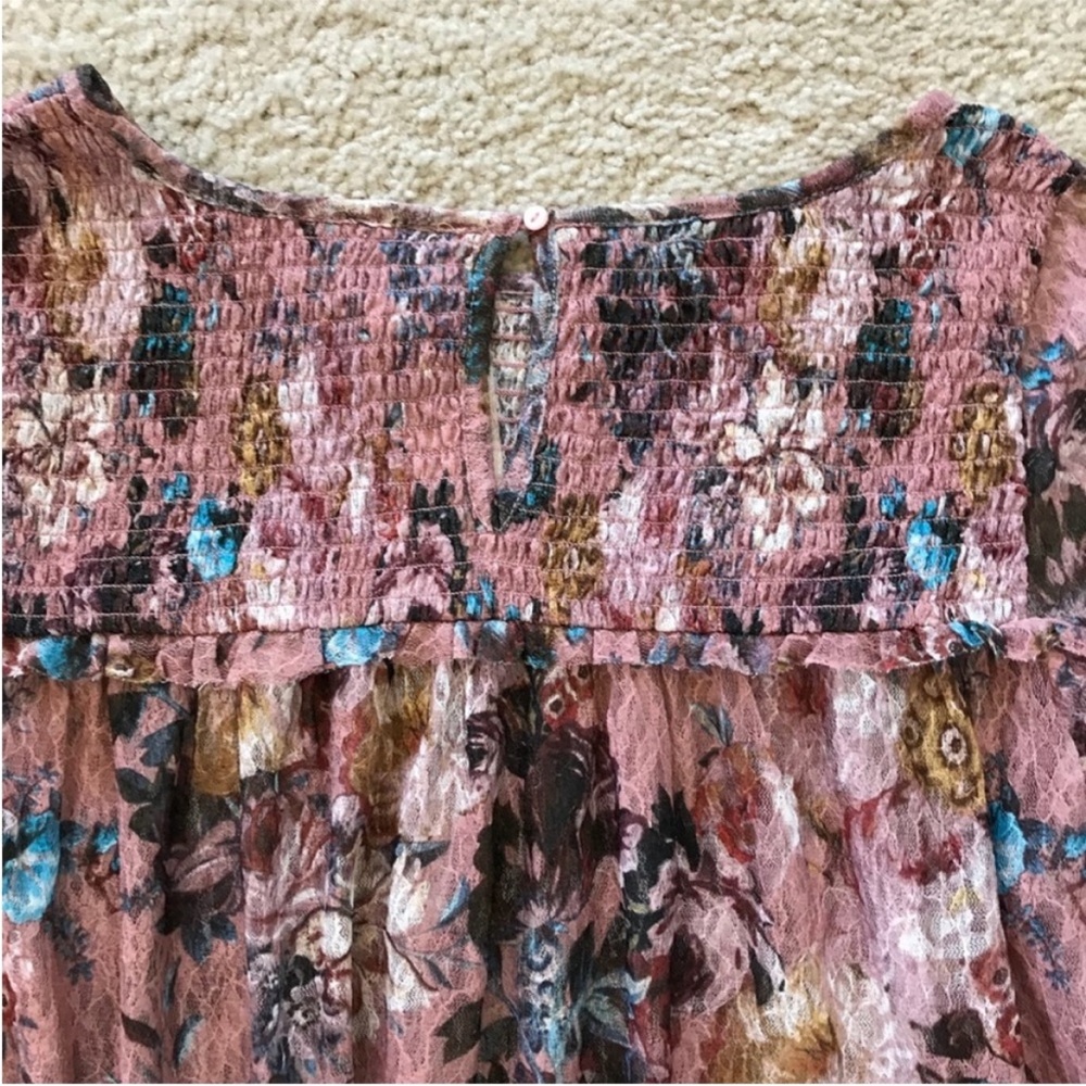 {Anthropologie} Akemi + Kin Lace Bell Sleeve Top - Picture 10 of 10